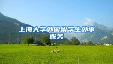 上海大学外国留学生外事服务