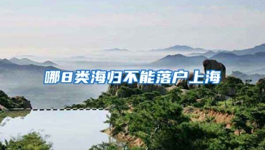 哪8类海归不能落户上海