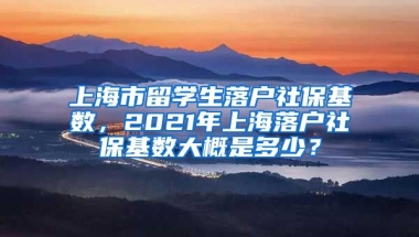 上海市留学生落户社保基数，2021年上海落户社保基数大概是多少？