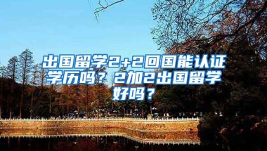 出国留学2+2回国能认证学历吗？2加2出国留学好吗？