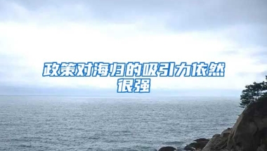 政策对海归的吸引力依然很强