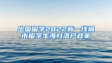 出国留学2022新一线城市留学生海归落户政策