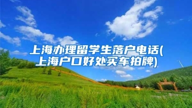 上海办理留学生落户电话(上海户口好处买车拍牌)