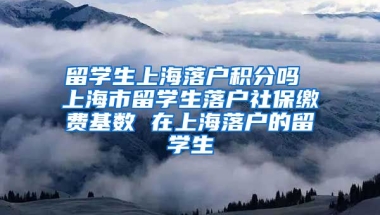 留学生上海落户积分吗 上海市留学生落户社保缴费基数 在上海落户的留学生