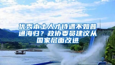 优秀本土人才待遇不如普通海归？政协委员建议从国家层面改进