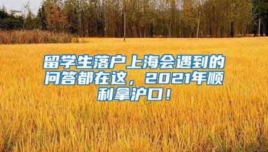 留学生落户上海会遇到的问答都在这，2021年顺利拿沪口！