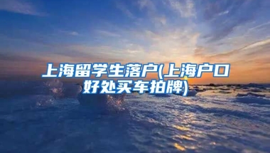 上海留学生落户(上海户口好处买车拍牌)